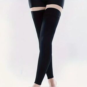 NWOT Sz S/M Black Thigh-High compression stockings 20-30mm